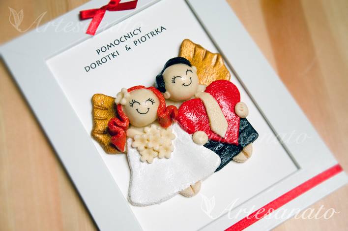 aniołki podziękowania dla rodziców